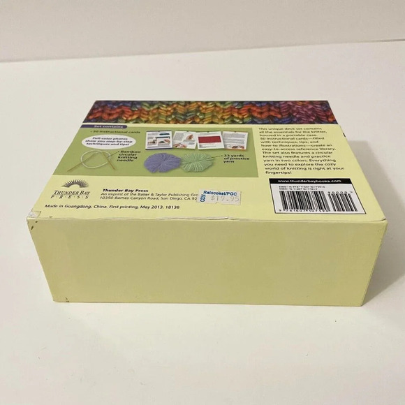 Visual Deck  Set Knitting Thunder Bay Press Knitting Kit - Picture 7 of 15